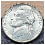 1943-P Silver War Nickel BU