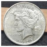 1922-D Peace Dollar