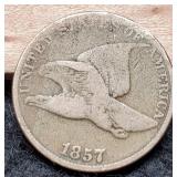 1857 Flying Eagle Cent VG
