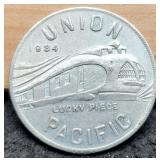 1934 Union Pacific Train Token