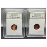 (2) Slab Proof L. Cents