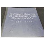 Large U.S. Map Album w/ 50 State Quarters