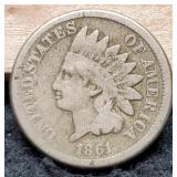 1861 Indian Head Cent