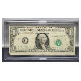 Mint Error 1969 $1 FR Note Irregular Cut Front