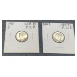 (2) Gem BU M. Dimes