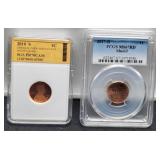 (2) Slab L. Cents 2010-S SGS PR70 CAM,
