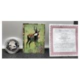 1 Troy Oz. Silver Round N. Amer. Big Game