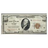 1929 $10 National Currency Note "Chicago" XF