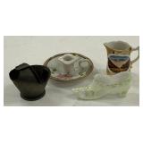 China Slipper, Metal Coal Bucket, Mattoon,IL Adv