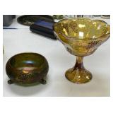 2 pcs of Carnival Glass