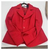 Red Pendleton Blazer Jacket