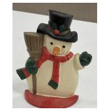 8 1/2" Snowman Cast Iron Door Stop