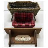 Wall Shelf and Baskets