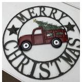 Metal Christmas Truck