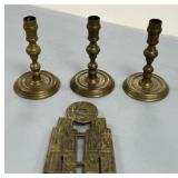 Candlesticks and Trivet