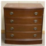 Mahogany 4 Drawer Linen Cabinet