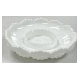 Fenton White Milk Glass Hobnail Ashtray
