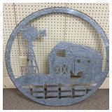36" Barn & Windmill Silhouette