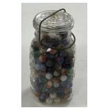 Quart Jar of Marbles