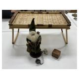 Pocket Watch, Wicker Tray Table, More