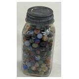 Quart Jar of Marbles