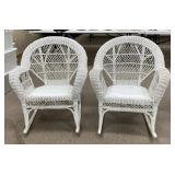 2 - Wicker Porch Rockers