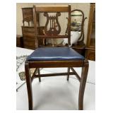 Heart Back Mahogany Dining Chair