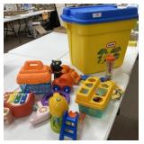 Tote Full of Little Tikes Toys