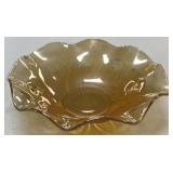11 1/2" Carnival Iris & Herringbone Bowl