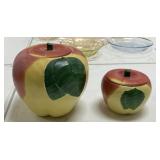 Apple Canister and Cookie Jar
