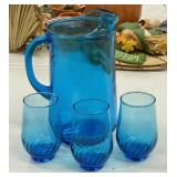 Pitcher and 3 Glasses