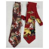 2 - Christmas Ties with Santa Claus