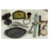 Cap Gun, Watches, Desk Clock & More