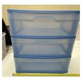 3 Drawer Plastic Storage