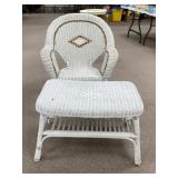 Wicker Chair and Coffee Table