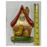 Chalk Birdhouse Pot Holder
