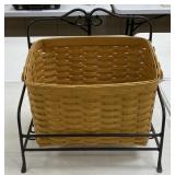Longaberger Basket and Stand