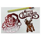 Metal Christmas Silhouette Cutouts