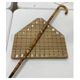 Wood Cane and Game Board
