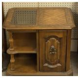 Glass Insert Lamp Table