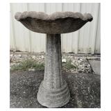 2 Pc Concrete Bird Bath