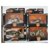 4 - Harley Davidson Diecast Replicas