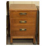 3 Drawer Rolling File Cabinet