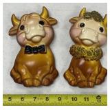 Chalk Elsie Cow Wall Plaques