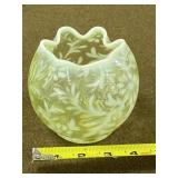 Fenton Spanish Lace Rose Bowl