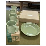Longaberger Mugs & Pie Pan