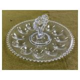 Candlewick Egg Plate