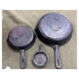 3 - Cast Iron Skillets