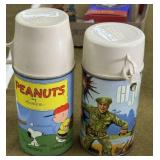 Peanuts and GI Joe Thermoses