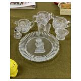 Pattern Glass, Nice Hat Vase & More
